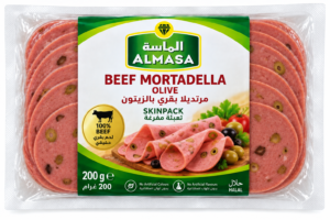 Beef Mortadella Olive – Almasa Skinpack