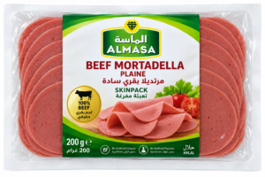 Beef Mortadella Plain – Almasa Skinpack