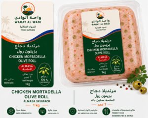 Chicken Mortadella Olive Roll